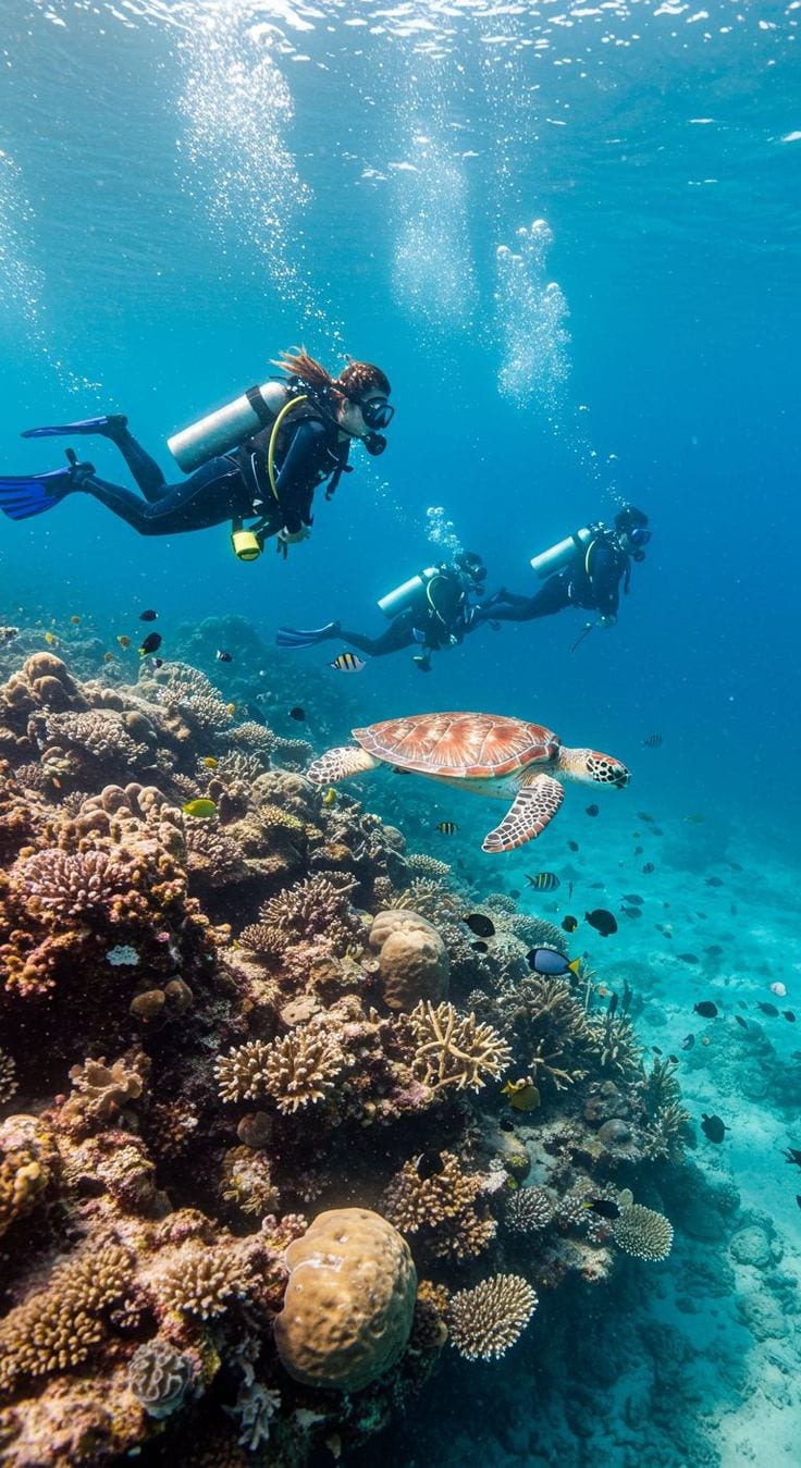 Scuba diving marine park